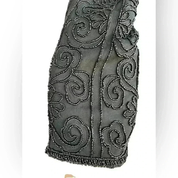 Talbots women’s vintage long sleeve beaded silk cardigan sz PP preloved - Picture 6 of 9